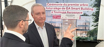 INAUGURATION. PLANTATION du PREMIER ARBRE du FUTUR SIEGE SOCIAL de GA SMART BUILBING. TOULOUSE. 29 SEPTEMBRE 2022. 